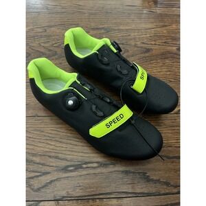Speed Road Cycling Shoes Mens Breathable Bicycle Sneakers sz 44 NEW Read